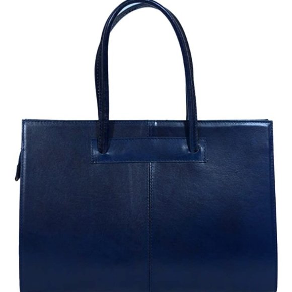 Bags Womens Leather Business Bag Blue Poshmark